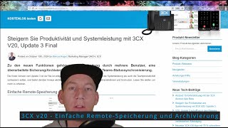 3CX v20 - Remote-Speicherung und Archivierung