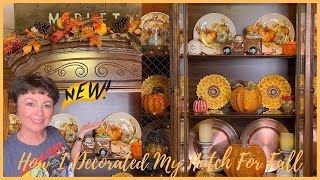 *New* See How I Decorated My Hutch For Fall 2021 | Fall Decor Ideas