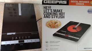 Geepas Digital Infrared Cooker   GIC33013/How to use Geepas infrared Cooker GIC33013