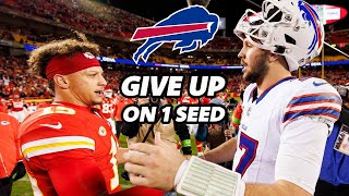 The Buffalo Bills are officially not getting the 1 seed