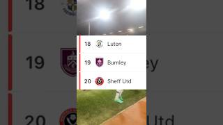 Luton Town and Burnley have been relegated from the Premier League!😬🚨#premierleague #footballnews