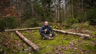 Ich baue eine Hütte im Wald - Waldhütte #1