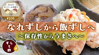 #230｜なれずしから飯ずしへ〜保存性からうまさへ〜＜すしと酢：6＞