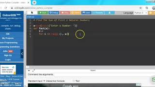 Python program to find sum of first n natural numbers