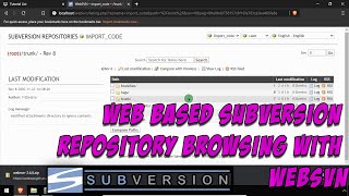 Web Based Subversion Repository Browsing with WebSVN
