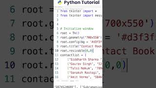 Create Contact Book App using Python in Hindi | Python Project