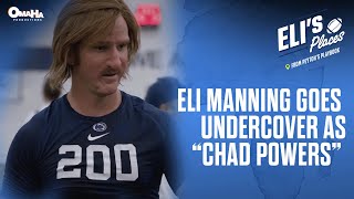 Eli Manning goes undercover at Penn State walk-on tryouts as "Chad Powers"