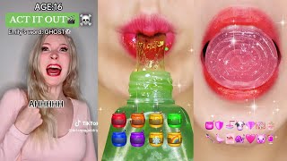 *BRAIN MELTING* Satisfying ASMR Eating Emoji Food Challenge | POV @Brianna Guidry | Mukbang 먹방