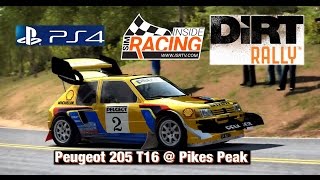 Dirt Rally PS4 Peugeot 205 T16 @ Pikes Peak Sector 1 Career