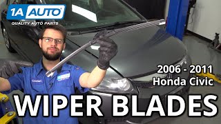 How To Replace Wiper Blades 2006 2011 Honda Civic