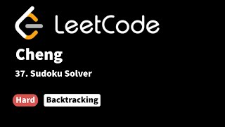 LeetCode 37. Sudoku Solver