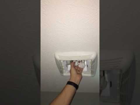 Replace lightbulb in NuTone light/fan Replace lightbulb in NuTone light/fan
