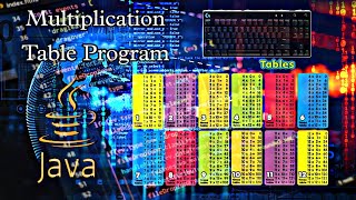 Print 📝Multiplication Table 👍 || Using Java 💻 program Jdk