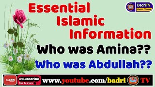 Essential Islamic Information English | انبیاء کےمتعلق معلومات | Knowledge about Prophets | #badriTV