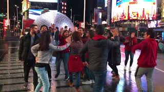 Americans & Sindhi's Dance on Hojamalo at Time Square NYC - 2018 (1)