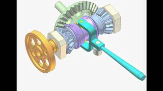 Bevel gear clutch for changing rotation direction 1