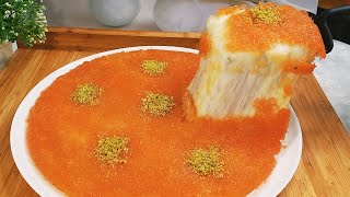 طريقة تحضير الكنافة النابلسية بأشهى الطرق المنزلية  Step-by-Step Guide to Homemade Nabulsi Kanafeh