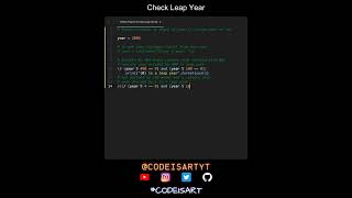 Check Leap Year in Python | Python Examples | Python Coding Tutorial | Python Coding Interview