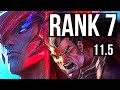 YONE vs DARIUS (TOP) | Rank 7, 6 solo kills, Legendary | TR Challenger | v11.5