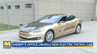 Vanderburgh County Sheriff’s Office unveils new fully-electric patrol vehicle
