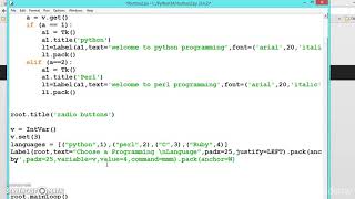 073 Learn python and ruby programming:- Radio button example