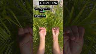 Adi Mudra- the first Mudra, which babies can make in the womb itself! #adimudra #mudra #yogaasanas