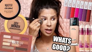 I USE A FULL FACE OF MAYBELLINE MAKEUP