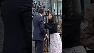 UK PM Rishi Sunak And His Wife Akshata Murty Buy Poppies Outside 10 Downing Street