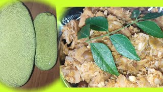 Raw Jackfruit palya recipe, jackfruit sukka, gujje sukka