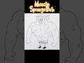 How To Draw Muscle SpongeBob | SpongeBob SquarePants #shorts #drawing #art #spongebob