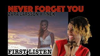 FIRST TIME HEARING Zara Larsson, MNEK - Never Forget You | REACTION (InAVeeCoop Reacts)