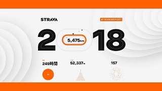 T.Ueharaの2018年Strava #スポーツで振り返る1年 4K60fps化  #YEARINSPORT