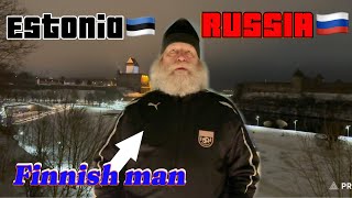 Finnish Man Speaks Out at Russian Border in Narva 🇪🇪🇷🇺