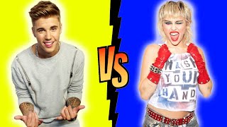 Justin Bieber VS Miley Cyrus Transformation ★ From 01 To Now