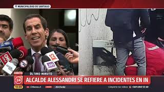 Alcalde Alessandri anuncia adelanto de vacaciones en el Instituto Nacional | 24 Horas TVN Chile