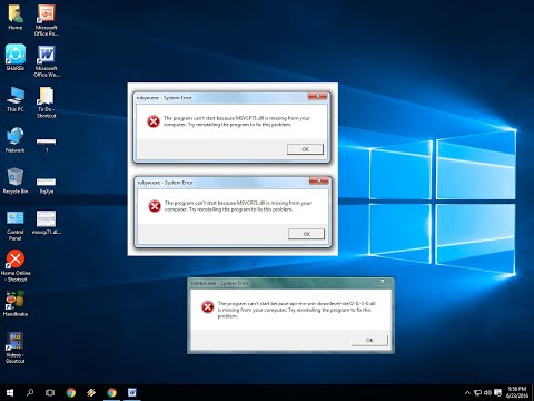 How to Fix All .DLL file Missing Error in Windows PC (windows 10/8.1/7) How to Fix All .DLL file Missing Error in Windows PC (windows 10/8.1/7)