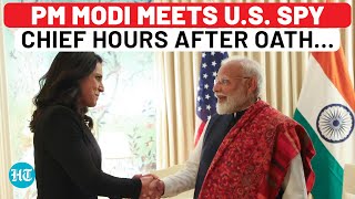 Ahead Of Trump Meet, PM Modi Meets U.S.’ First Hindu Spy Chief Tulsi Gabbard; ‘Strong Votary Of…’