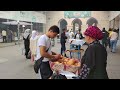 Обжорный ряд. Базар Чорсу. Уличная еда Узбекистана. 2023 chorsu bazaar. tashkent. uzbekistan