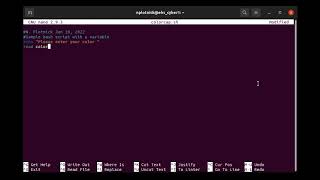 Create a Bash script to read user input.