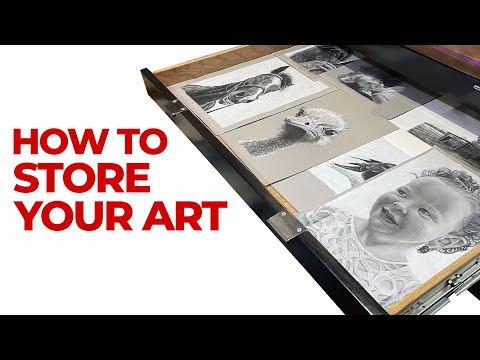 How do you preserve drawings?
