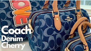 Coach Denim Cherry Collection and Thoughts! #coach #denimcollection #handbags