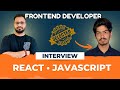 Frontend Developer Interview | React and JavaScript - Mock Interview