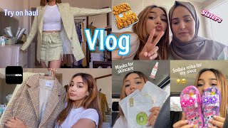 Vlog|عراضة عند اختي 🥗 و جيت لآسفي نشوف بابا🥰 + Fashionnova try on haul 🛍( حوايج كلاس لسطاج )