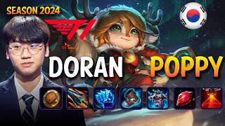 T1 Doran POPPY vs GRAGAS Top - Patch 14.23 KR Ranked | lolrec