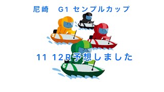 尼崎　G1センプルカップ　11 12R 予想してみました‼︎