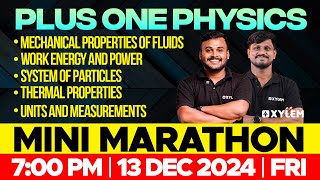 Plus One Physics - Mini Marathon | Xylem Plus One