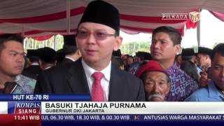 Ahok Pimpin Upacara HUT ke-70