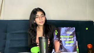 Trying first time alpino supernatural peanut protein powder | review | unboxing