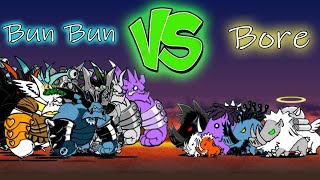 The Battle Cats - Bun Bun (fanmade) VS Bore(fanmade)