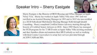 Affordable Housing Options (Hud, Section 8, etc.)
